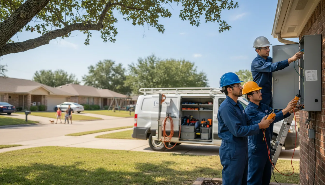 Certified electrician providing emergency electrical services in Bend, TX